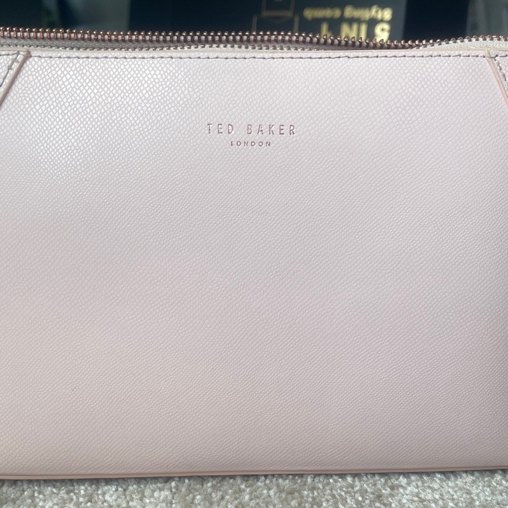 Ted Baker Pink Cosmetic Bag Sleek Design